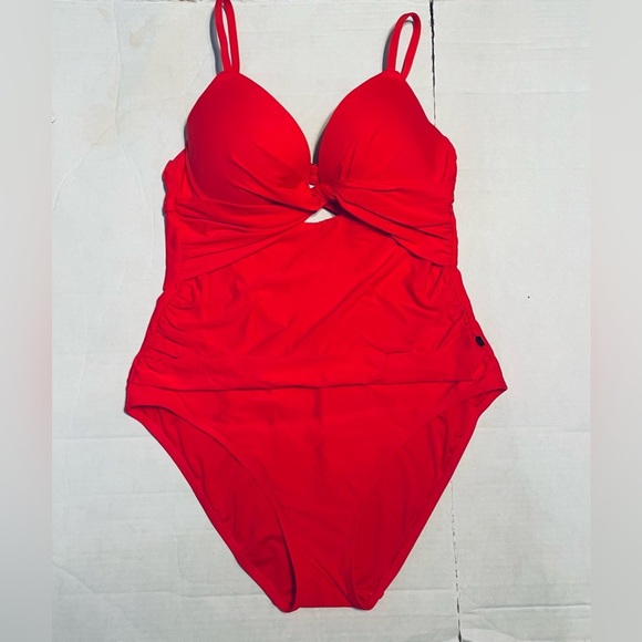 HIBISCUS Cut-out Front Push-up One-piece Swimsuit Size Medium - Picture 3 of 4